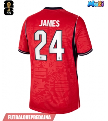 Lacne Muži Futbalové dres Anglicko Reece James #24 MS 2026 Krátky Rukáv - Preč